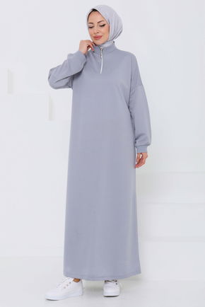 Fermuarlı Elbise - 27046