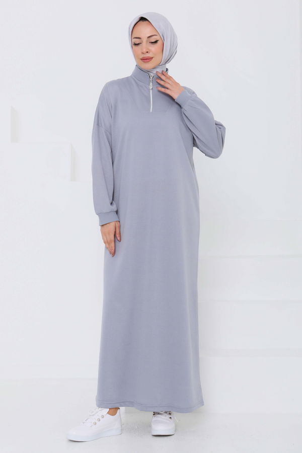 Fermuarlı Elbise - 27046