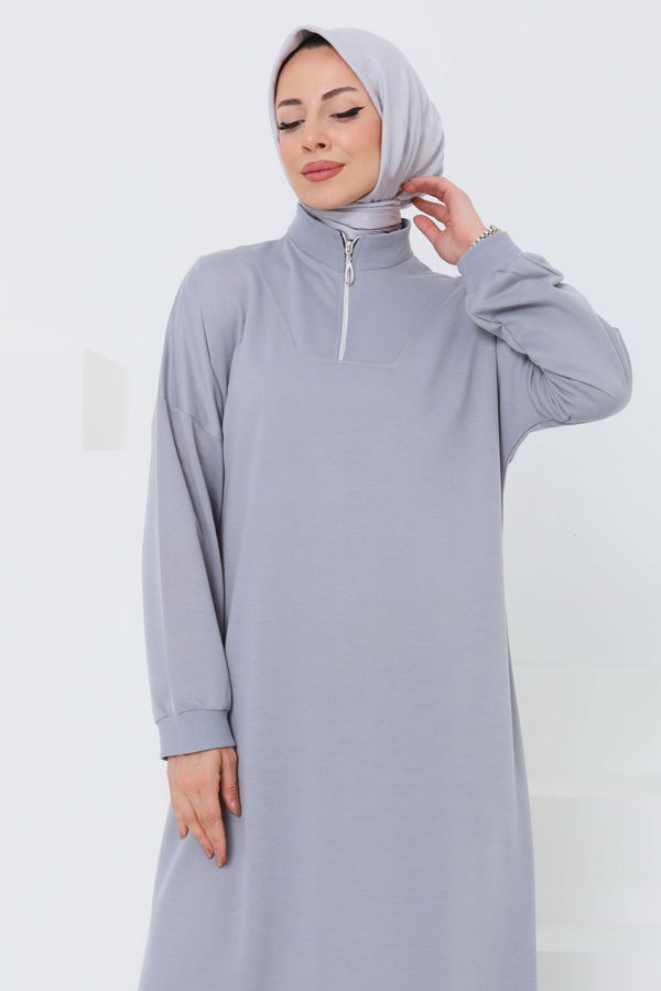 Fermuarlı Elbise - 27046
