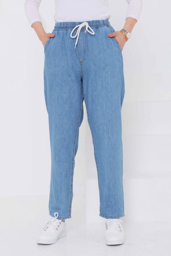 Beli Lastikli Kot Pantolon - 27037
