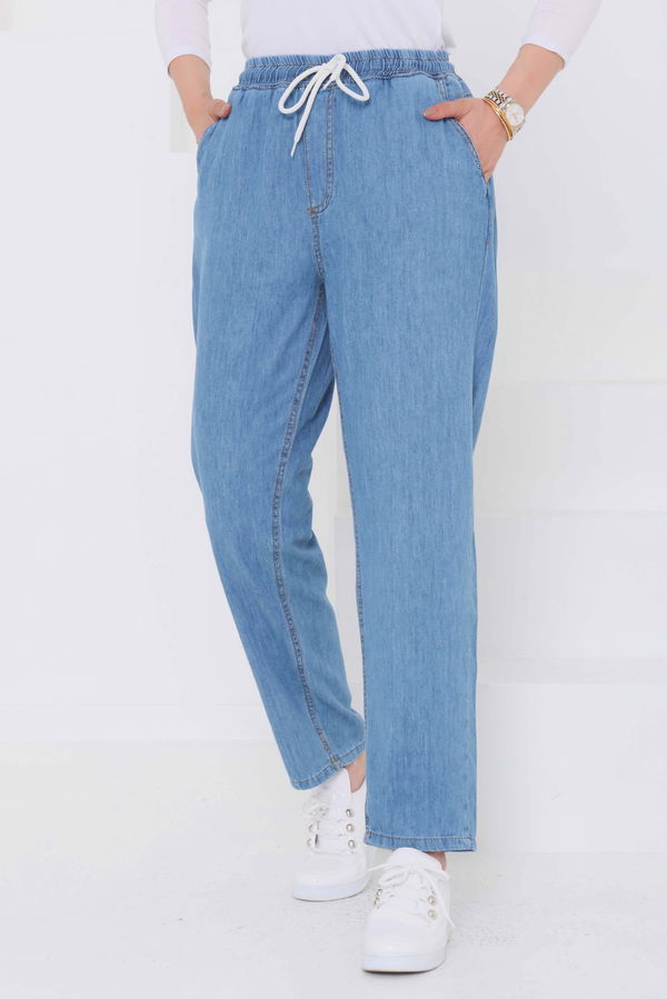 Beli Lastikli Kot Pantolon - 27037