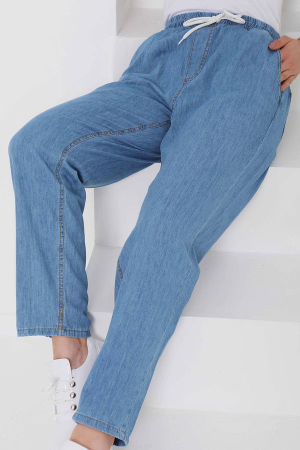 Beli Lastikli Kot Pantolon - 27037