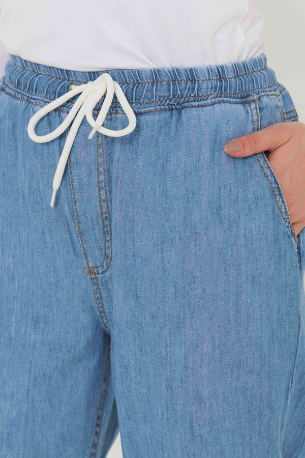 Beli Lastikli Kot Pantolon - 27037