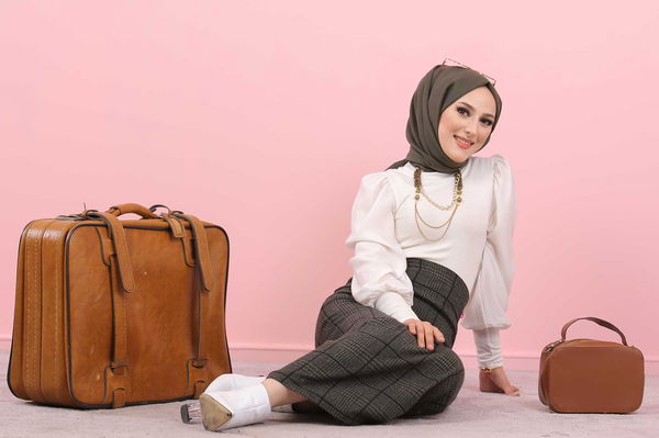 Ekose Etek Antrasit Siyah Haki - 7751