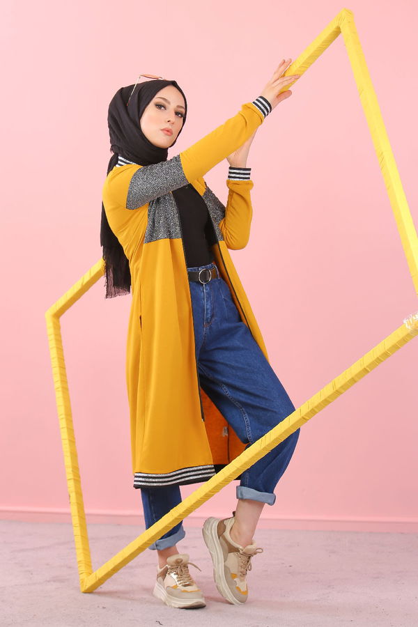 Spor Kap Siyah  Sarı - 7977 Sarı