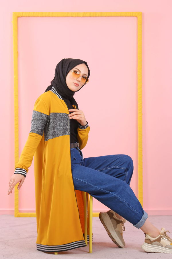 Spor Kap Siyah  Sarı - 7977 Sarı