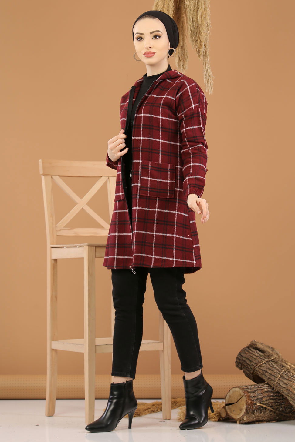 8416 FERMUARLI HIRKA Bordo - 8416