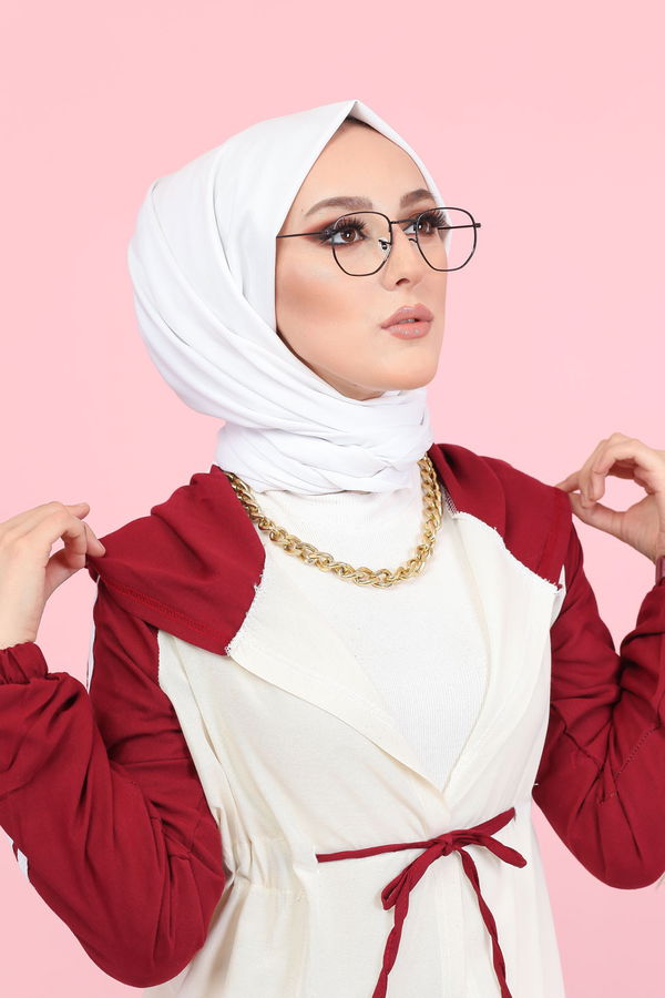 3059 KAPŞONLU TUNİK Bordo - 3059 BORDO
