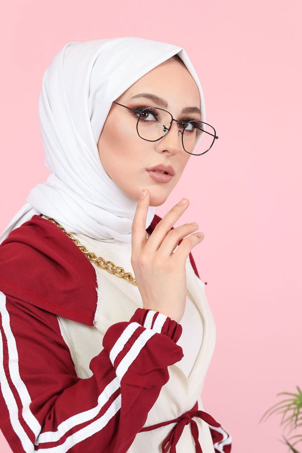 3059 KAPŞONLU TUNİK Bordo - 3059 BORDO