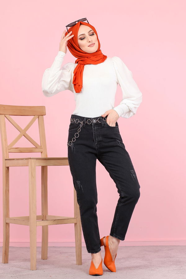 8446 KOT PANTOLON Siyah - 8446 SİYAH