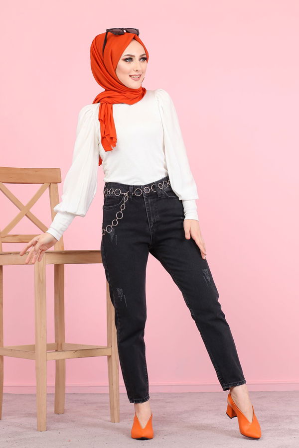 8446 KOT PANTOLON Siyah - 8446 SİYAH