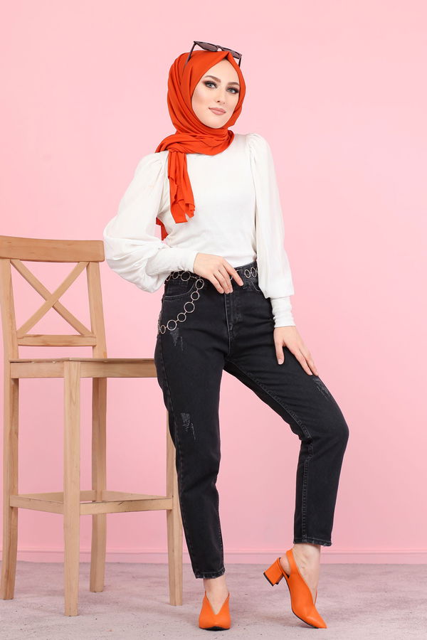 8446 KOT PANTOLON Siyah - 8446 SİYAH