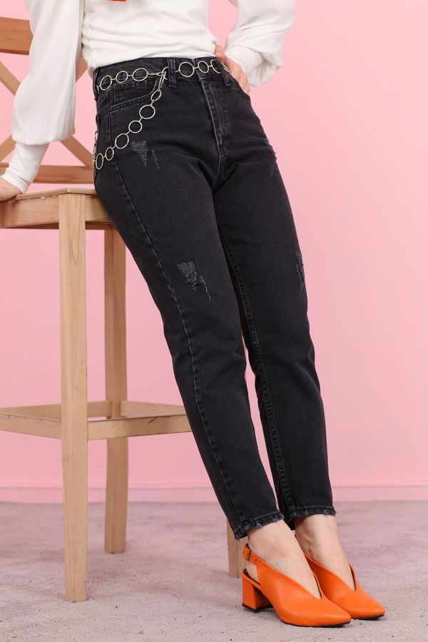 8446 KOT PANTOLON Siyah - 8446 SİYAH