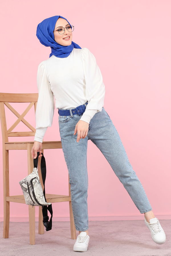8448 KOT PANTOLON Mavi - 8448
