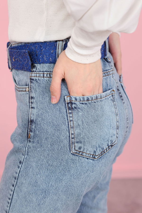 8448 KOT PANTOLON Mavi - 8448