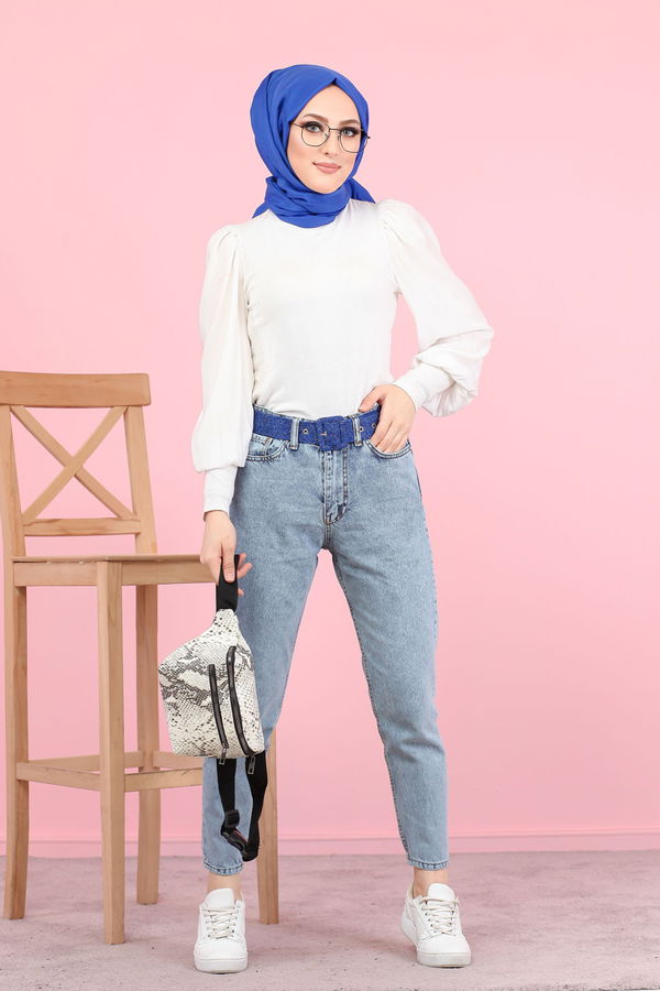 8448 KOT PANTOLON Mavi - 8448