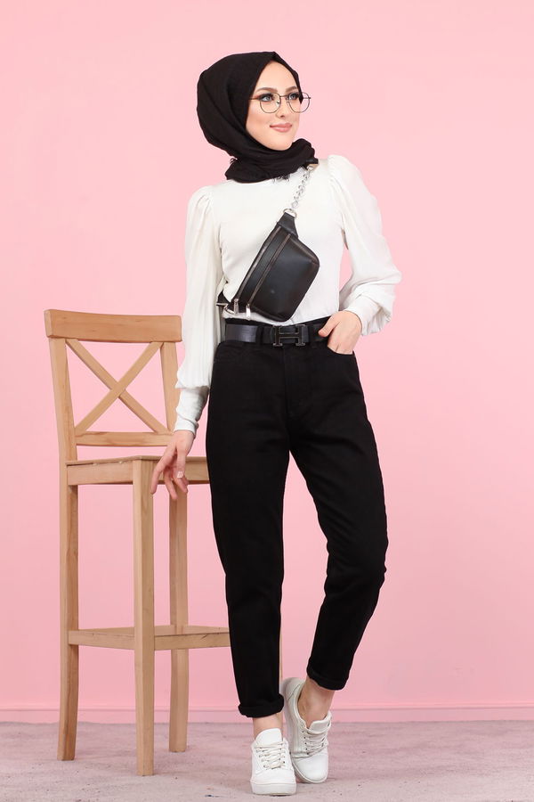 8447 KOT PANTOLON Siyah - 8447