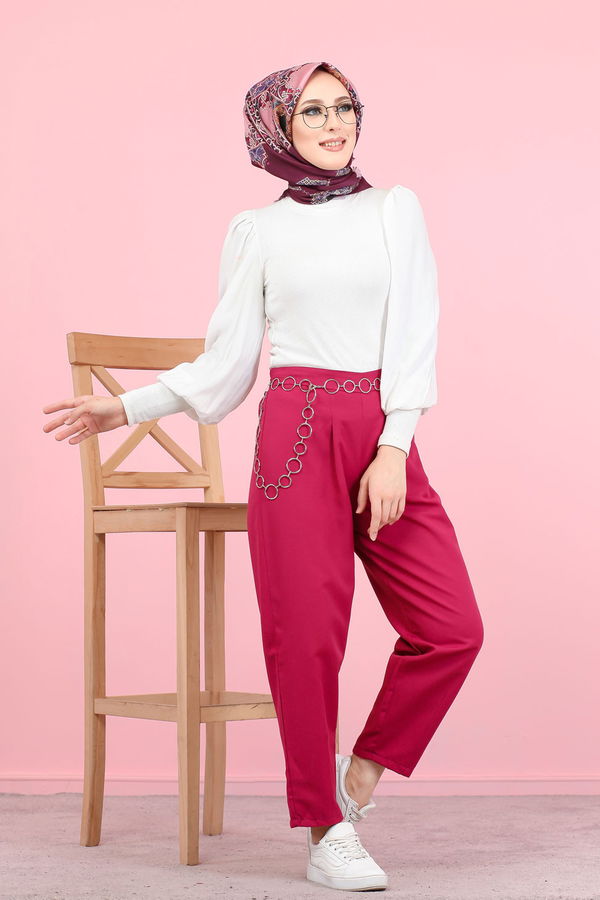 PANTOLON Fuşya - 8441 FUŞYA