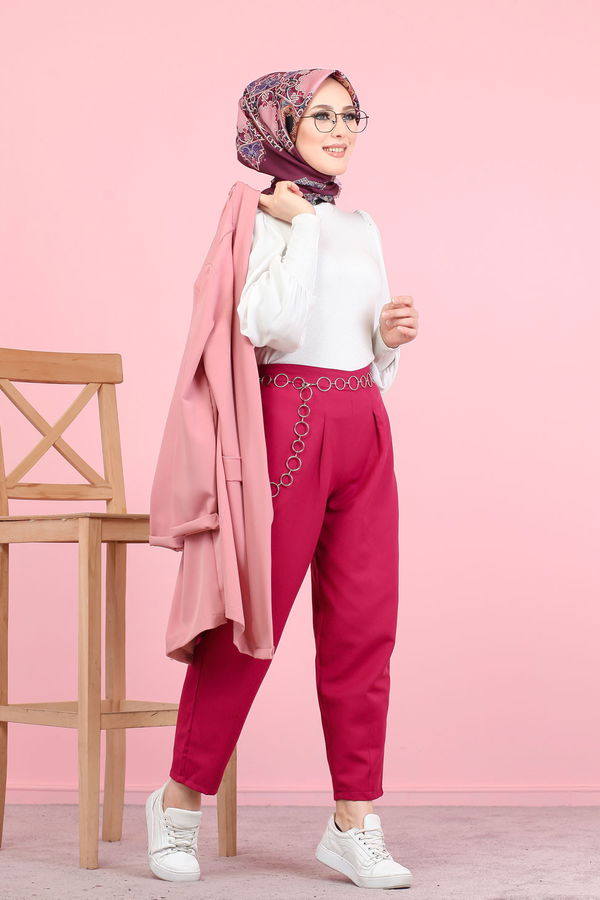 PANTOLON Fuşya - 8441 FUŞYA
