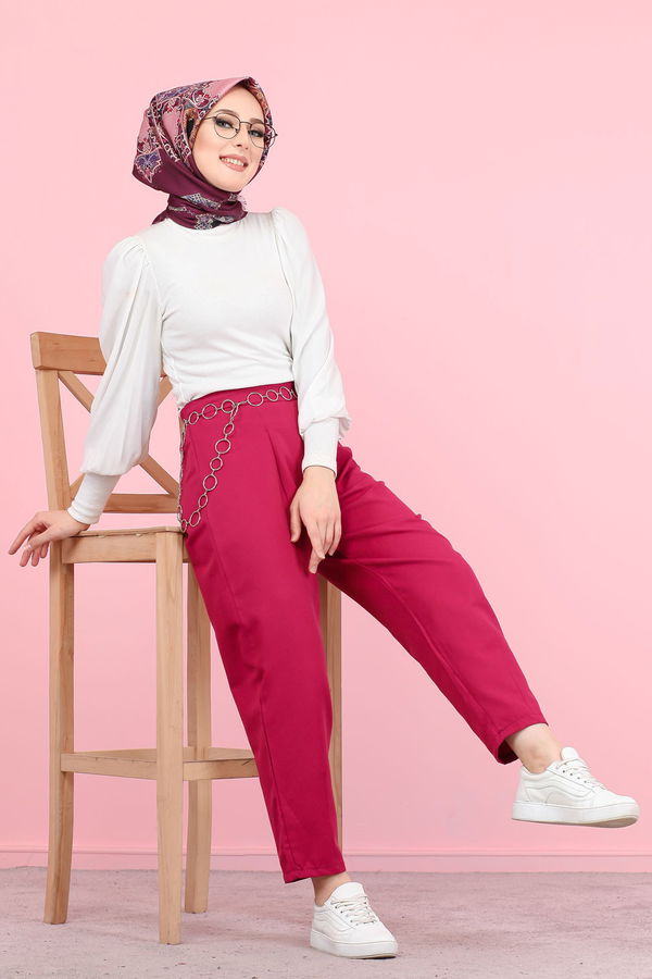 PANTOLON Fuşya - 8441 FUŞYA