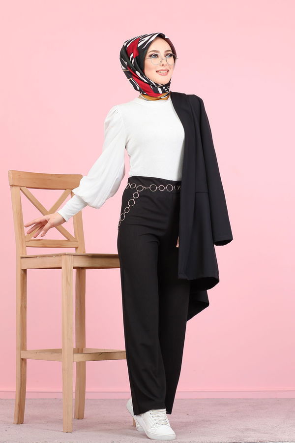 4142 KASKORSE PANTOLON Siyah - 4142