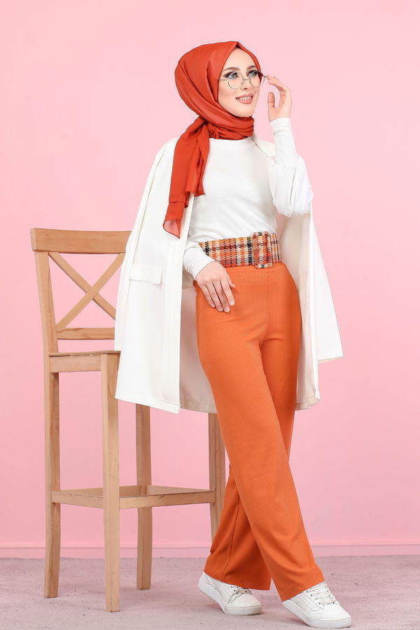 4142 KASKORSE PANTOLON Kiremit - 4142 KİREMİT