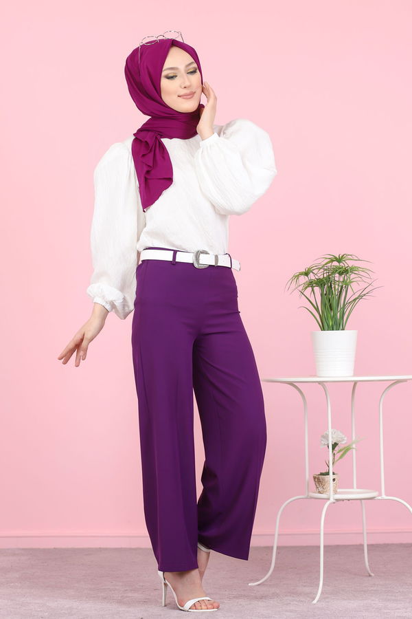 3101 PANTOLON Mor - 3101 MOR
