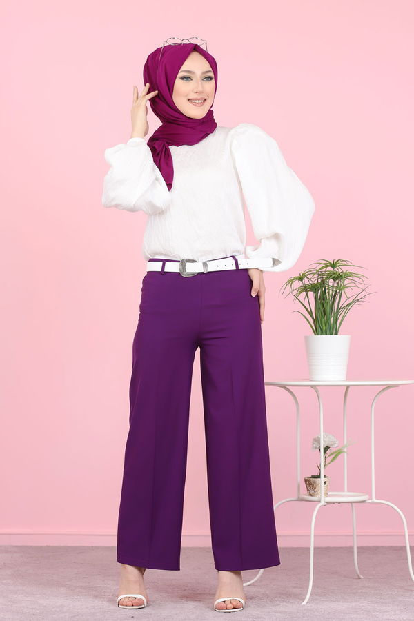 3101 PANTOLON Mor - 3101 MOR