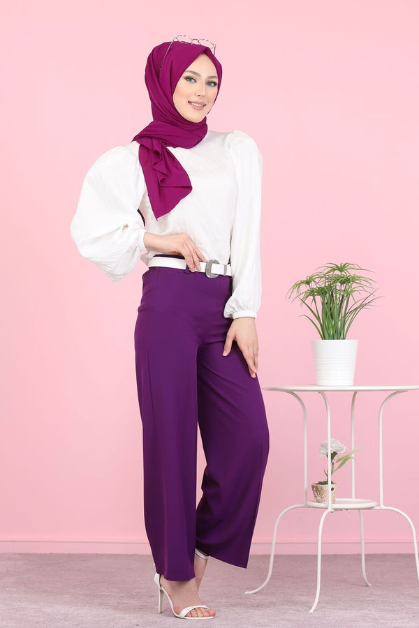 3101 PANTOLON Mor - 3101 MOR
