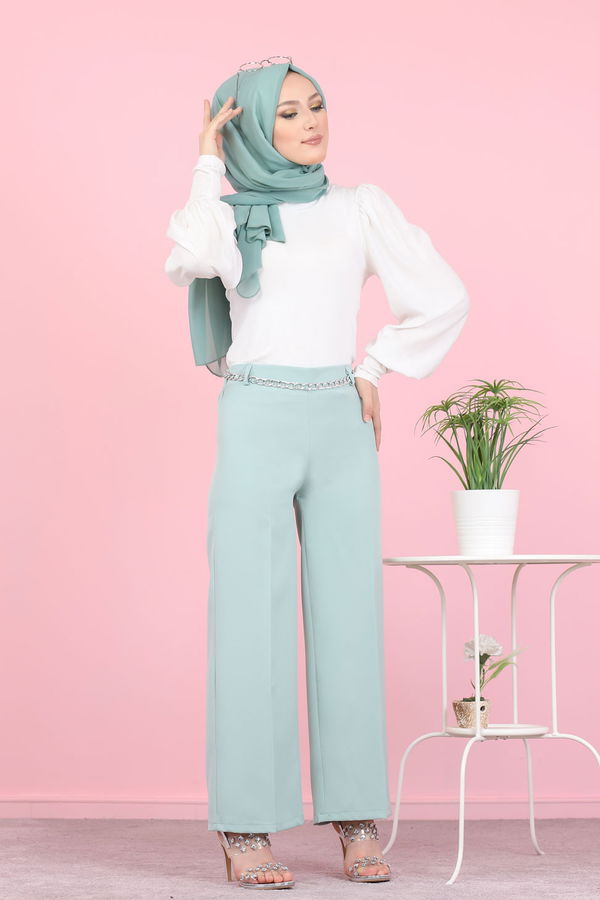 3101 PANTOLON Yeşil - 3101 YEŞİL