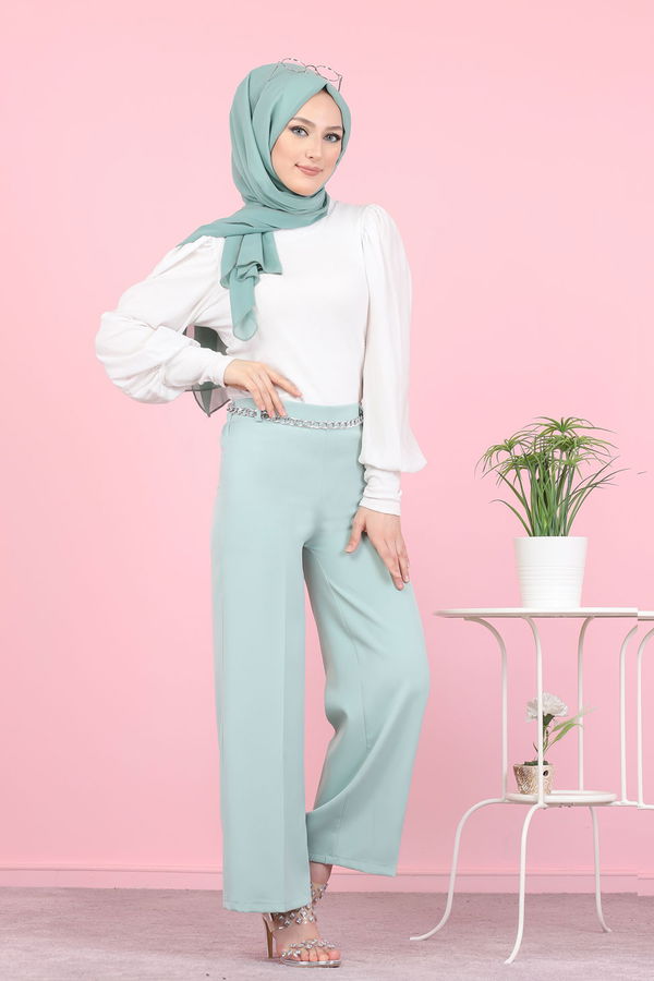 3101 PANTOLON Yeşil - 3101 YEŞİL