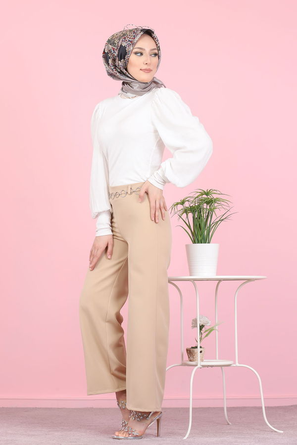 3101 PANTOLON Bej - 3101