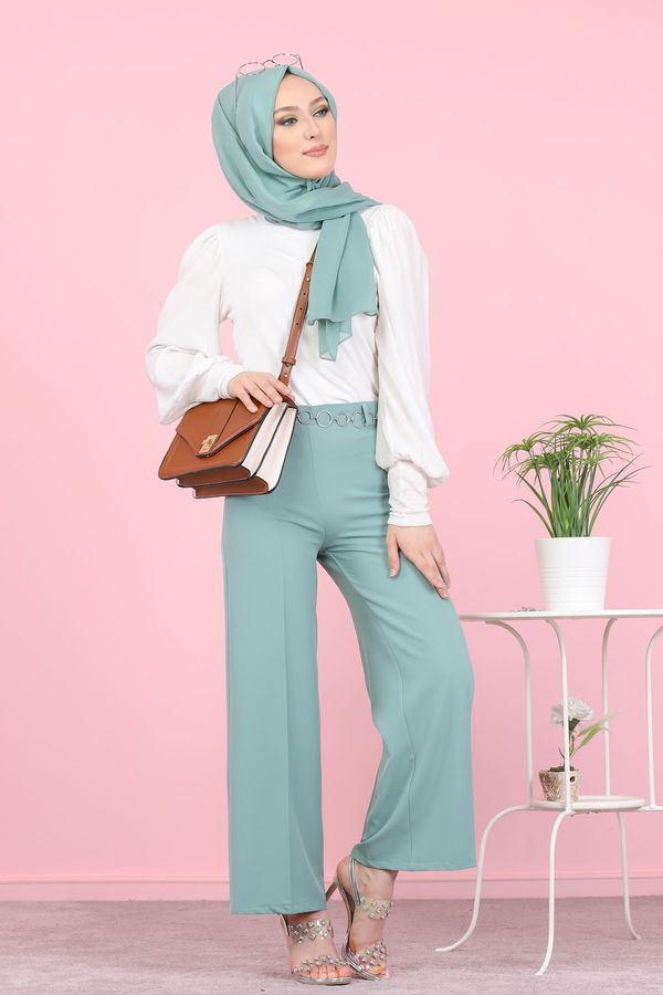 3101 PANTOLON Yeşil - 3101 YEŞİL