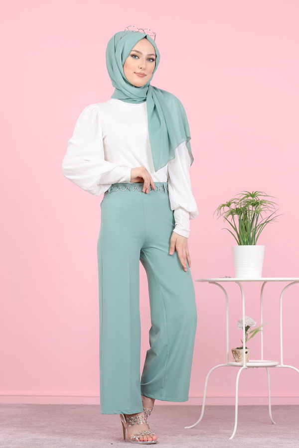 3101 PANTOLON Yeşil - 3101 YEŞİL