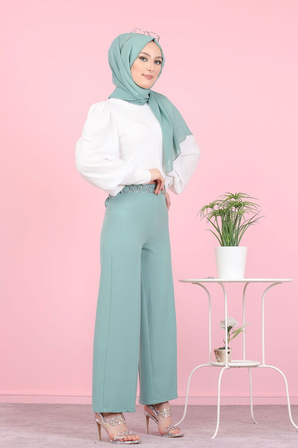 3101 PANTOLON Yeşil - 3101 YEŞİL