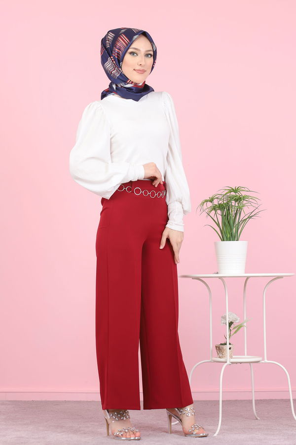 3101 PANTOLON Bordo - 3101