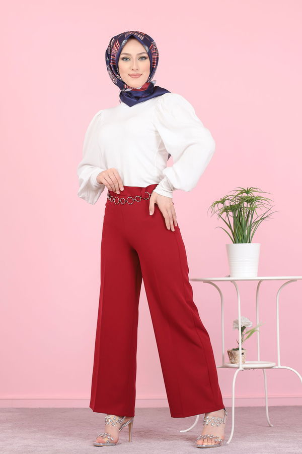 3101 PANTOLON Bordo - 3101