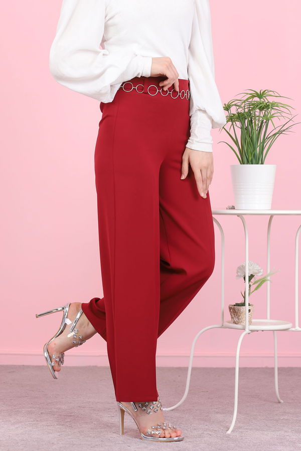 3101 PANTOLON Bordo - 3101