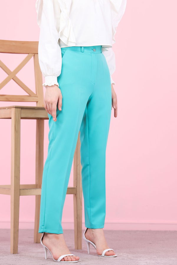 8504 KLASIK PANTOLON Yeşil - 8504
