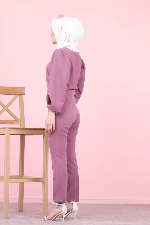 8504 KLASIK PANTOLON Mürdüm - 8504 MÜRDÜM