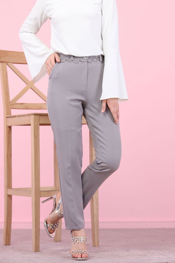 8504 KLASIK PANTOLON Gri - 8504 GRİ
