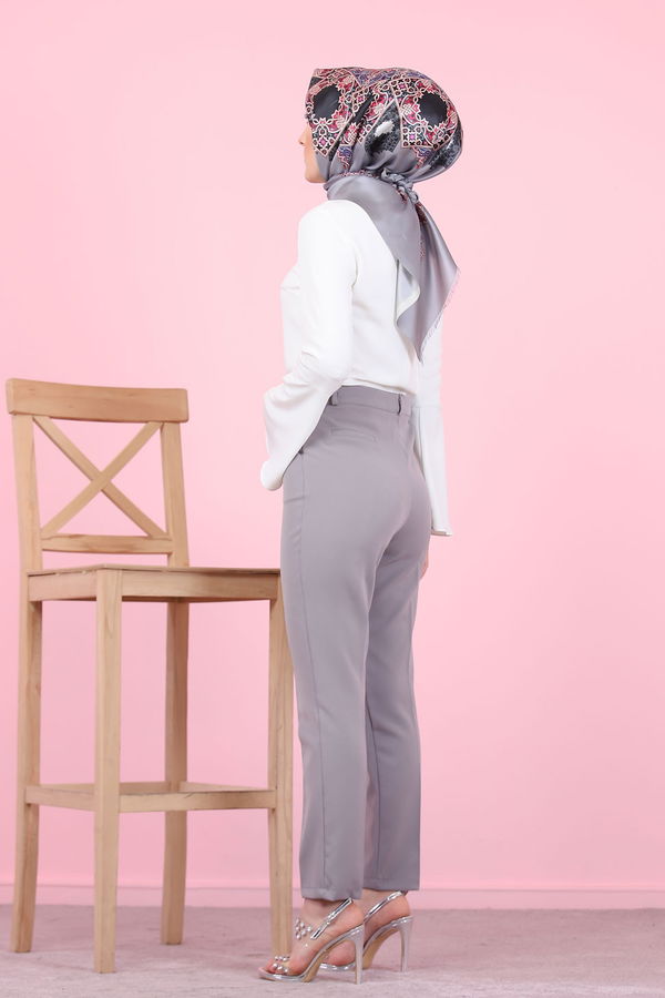 8504 KLASIK PANTOLON Gri - 8504 GRİ