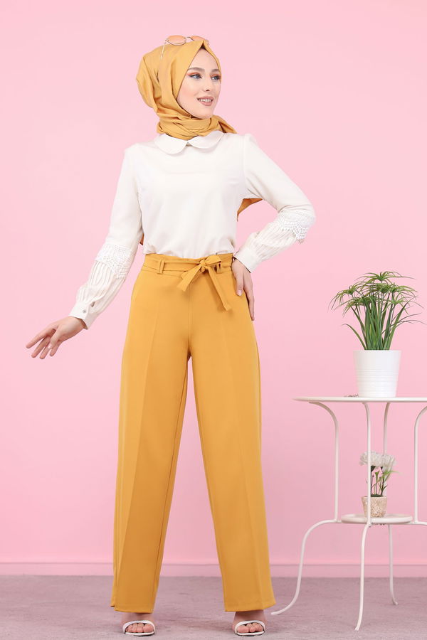 8501 BOL PACA PANTOLON Sarı - 8501