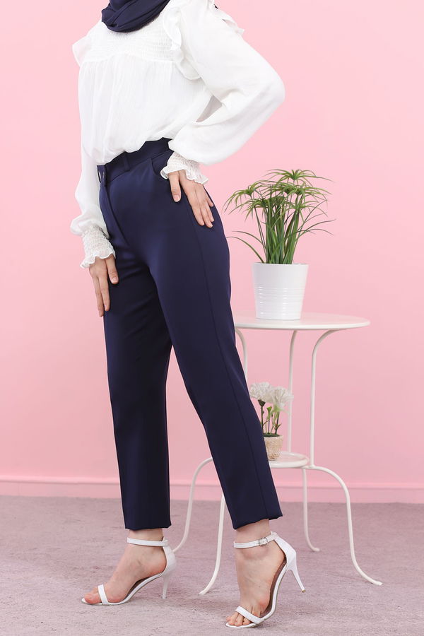 8504 KLASIK PANTOLON Lacivert - 8504 LACİVERT