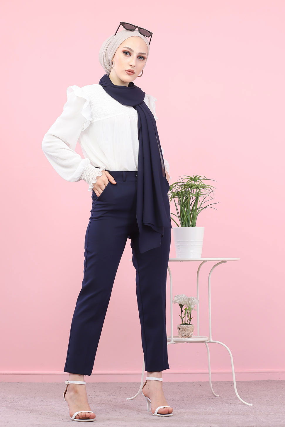 8504 KLASIK PANTOLON Lacivert - 8504 LACİVERT