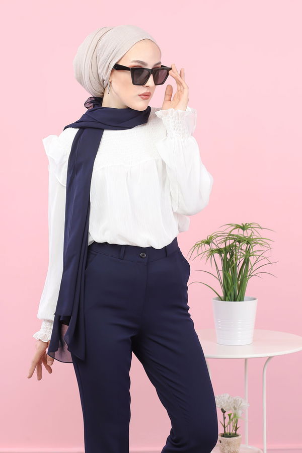 8504 KLASIK PANTOLON Lacivert - 8504 LACİVERT