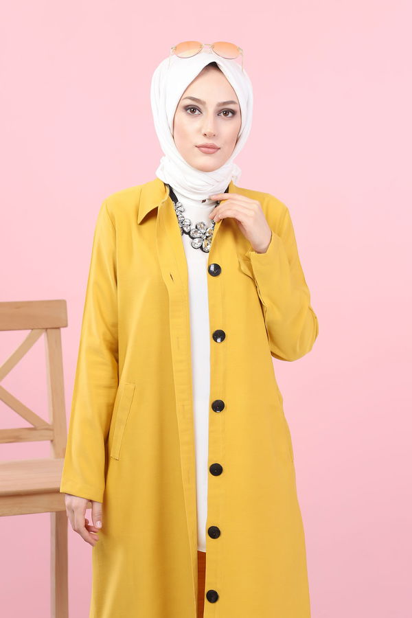 8540 TRENÇ Sarı - 8540 Sarı