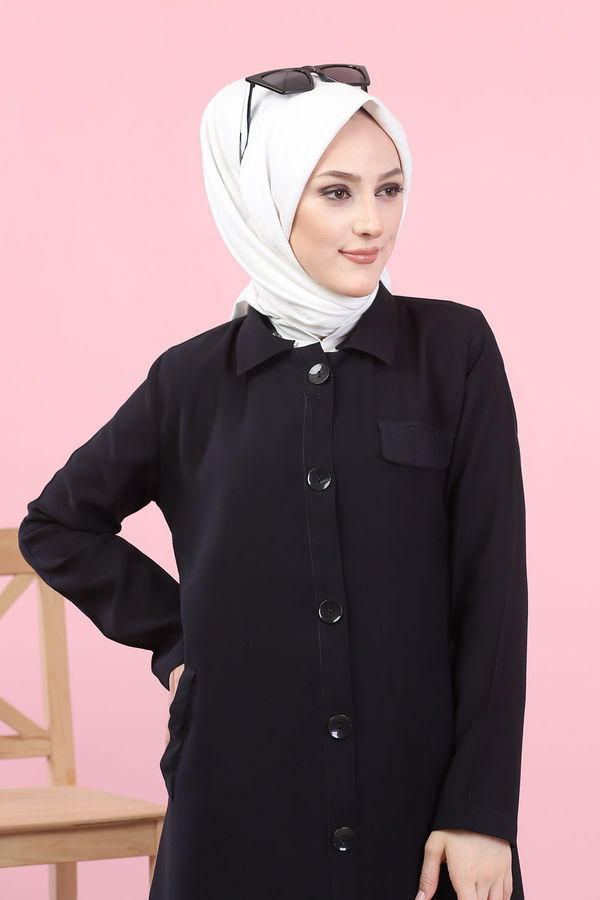 8540 TRENÇ Siyah - 8540
