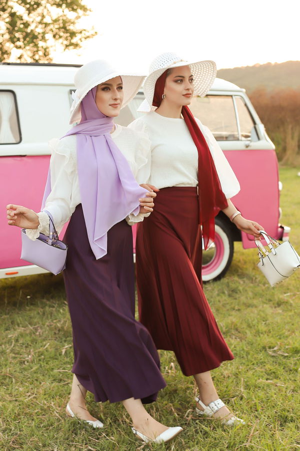 PILISELI ETEK Bordo - 3219