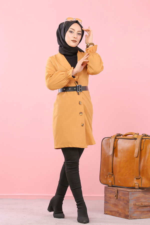 Ceket Sarı - 3018 Sarı